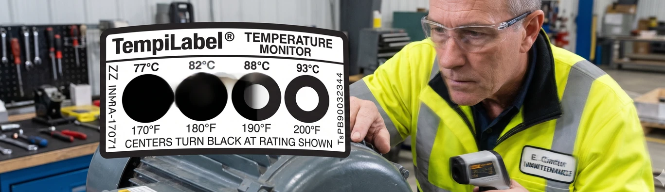 Tempilabel® 4 dải dán trên ống áp lực — theo dõi nhiệt độ hàn theo ASME B31.3