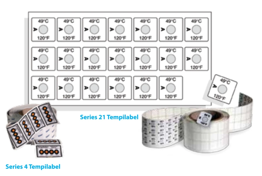 Kết quả Tempilabel® đổi màu xác nhận đạt nhiệt độ PWHT yêu cầu trên thép P91