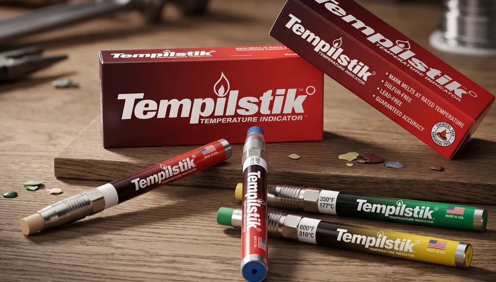 Tempilstik® temperature indicating crayon Made in USA — box of 10 sticks from Laco Industries / Tempil